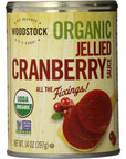 Woodstock Farms  Organic Jellied Cranberry Sauce  14 oz