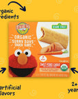 Earth's Best Organic Kids Snacks, Sesame Street Toddler Snacks, Organic Sunny Days Snack Bars for Toddlers, Sweet Potato and Carrot with Other Natural Flavors, 7 Bars per Box (Pack of 6)