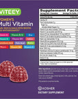 Womens Multivitamin Gummies - Complete Daily Health - Immune Support - 12 in 1 Vitamins & Mineral Supplements - Formulated with Vitamin A, C, D3, E, B6, B12, Folic Acid, Biotin, Calcium, Zinc, Niacin