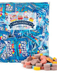 Razzles Candy Gum  100 Packs Of Chewing Gum  2 Pieces Per Pack  Candy Coated Chewing Gum  Freshly Packed By Snackadilly