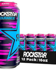 Rockstar Energy Drink with COQ10 and Electrolytes - 16oz Cans (12 Pack)