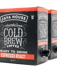 Java House Cold Brew Coffee On Tap 128 Fluid Ounce Box Not a Concentrate No Sugar Ready to Drink Liquid Espresso Pack of 2