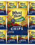 Wheat Thins Veggie Toasted Chips, 1.75oz Bags, Pack of 10