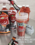 Devil Daves Diablo Bloody Mary Stick Packs  Singles To Go  Turns any tomato juice into Bloody Mary Caesar or Michelada  Easy Open  Stay Fresh packets 1 Count  Pack of 10