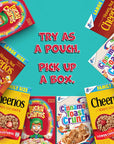 General Mills Breakfast Cereal Variety Pack, Lucky Charms, Cinnamon Toast Crunch, and Cheerios Varieties, Single Serve Snacks, 9.14 oz (8 Pouches)