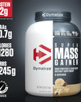 Dymatize Super Mass Gainer Protein Powder, 1280 Calories & 52g Protein, Gain Strength & Size Quickly, 10.7g BCAAs, Mixes Easily, Tastes Delicious, Gourmet Vanilla, 6 Pound (Pack of 1)