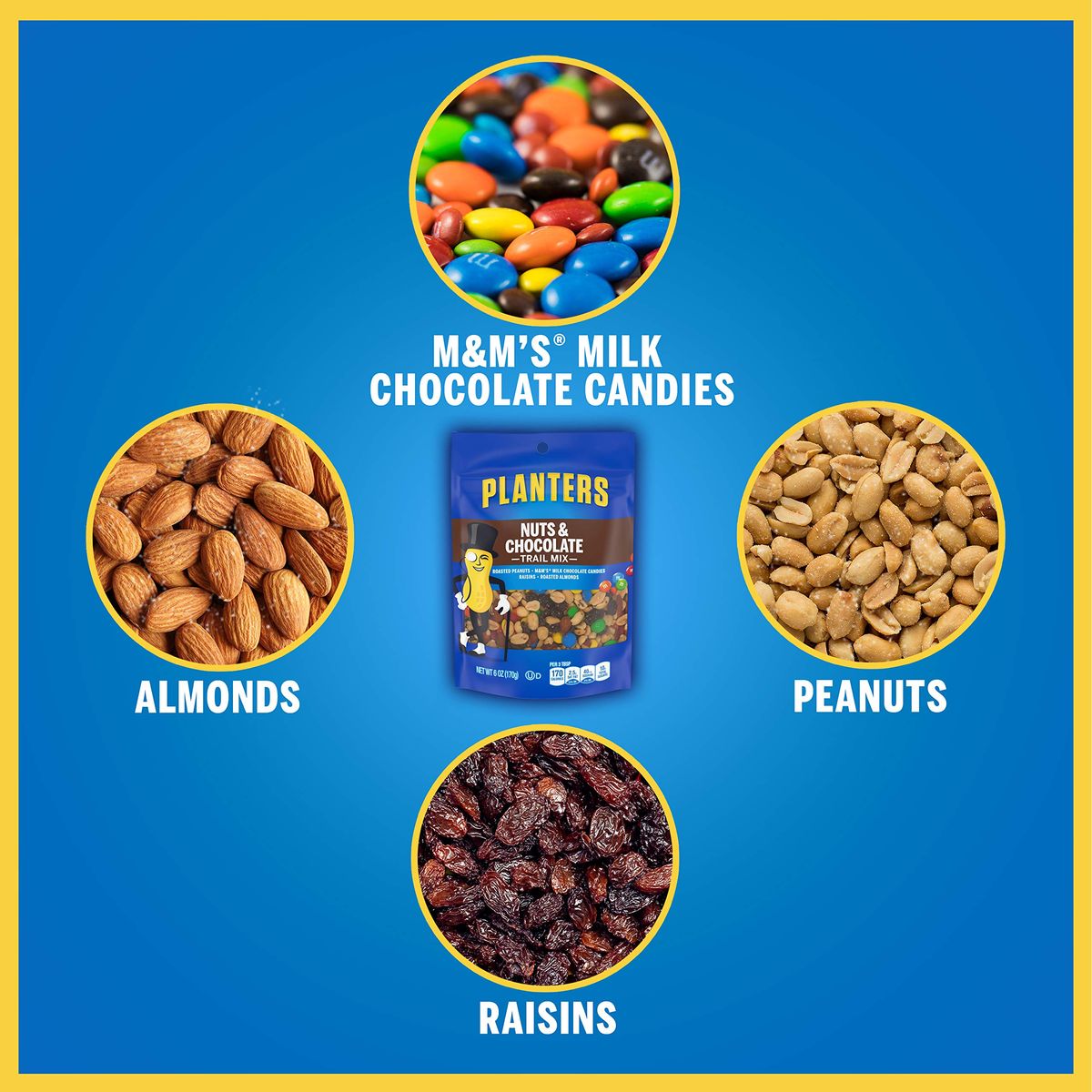 Planters Nuts  Chocolate Trail Mix 6 Oz