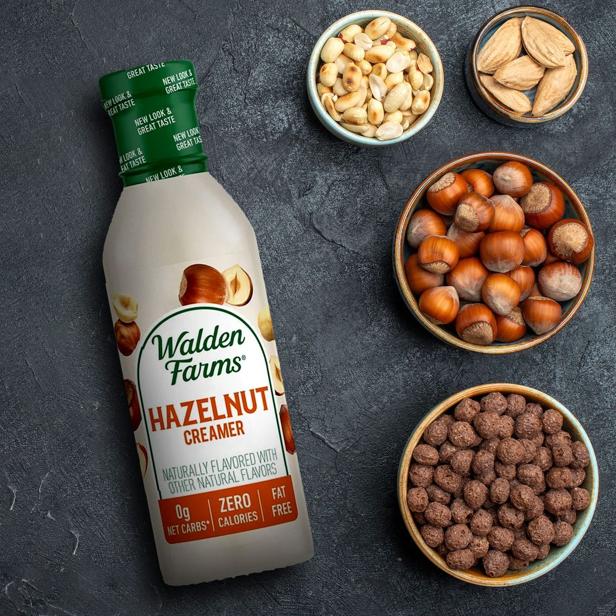 Walden Farms Hazelnut Coffee Creamer 12 oz Bottle Pack of 2 Rich  Smooth  Fresh and Flavorful  Vegan Paleo and Keto Friendly  NonDairy Milk Substitute  0g Net Carbs  For Coffee  Tea  Smoothies  Shakes  Cocktails and More