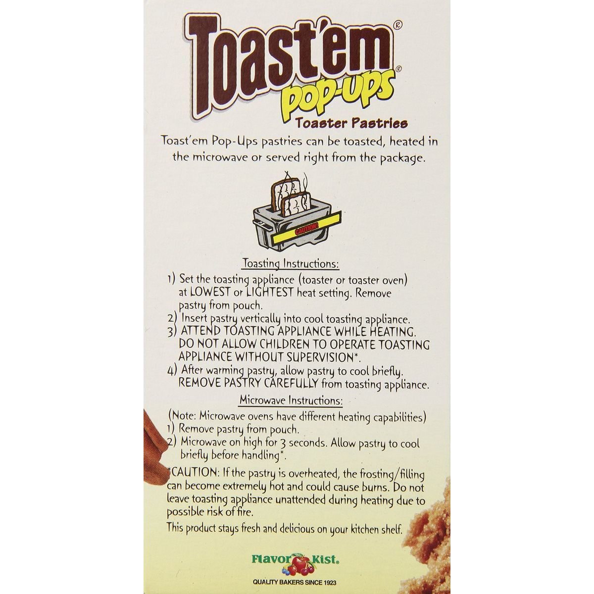 Toastem Pastry Tart Frosted Brown Sugar Cinnamon 11 Ounce