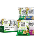 Off The Eaten Path 4 Flavor Sampler Veggie Crisps Variety Pack Gluten Free and made with real veggies, Pepper, 1.25 Ounce (Pack of 16)