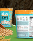 Unrivaled Taste and Nutrition of Old Fashioned Oats Includes Zego Gluten Free Organic Rolled Oats  Double Protein Old Fashioned Oatmeal 14 oz Organic Rolled Oats Comes with GOOD FOR MY HOME Box