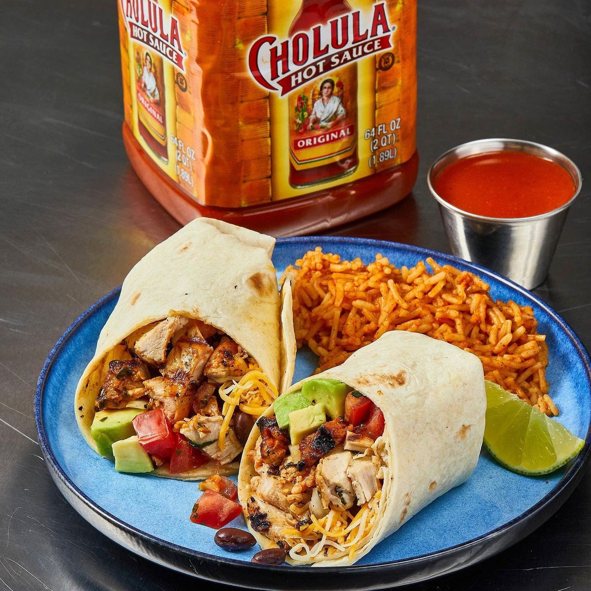 Cholula Original Hot Sauce, 64 fl oz - One 64 Fluid Ounce Bulk Container of Hot Sauce with Mexican Peppers and Signature Spice Blend, Perfect with Tacos, Eggs, Wings, Chicken and More