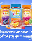 Emergen-C Kidz Immune+ Immune Support Dietary Supplements, Flavored Gummies with Vitamin C, B Vitamins and D for Support, Fun-Tastic Fruit - 44 Count