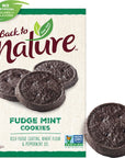 Back to Nature Fudge Mint Cookies  Vegan NonGMO Made with Wheat Flour Delicious  Quality Snacks 64 Ounce