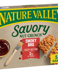 Nature Valley Savory Nut Crunch Bars, Smoky BBQ, 0.89 oz, 5 bars