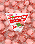 Cinnamon Starlight Mints Hard Candy 1 Pound Bag  Approx 90 Count