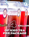 HTeaO Iced Tea Sachets  Watermelon Black Tea Mix for Cold Brew  4 Gallons Per Package  Real TexasStyle Flavored Iced Tea in 5 Minutes Pack of 8 Sachet Bags