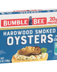 Bumble Bee Canned Hardwood Smoked Oysters 375 oz Cans Pack of 12  Ready to Eat  18g Protein per Serving  Gluten Free