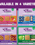 Plum Organics Sandwich Bars | Jammy Sammy | Variety Pack | 6 Count | Organic Snack for Kids, Toddlers | New Look, Packaging May Vary