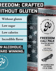 Go Brewing Non Alcoholic Beer crafted without Gluten Freedom Cali Pale Low Calorie Alcohol Alternative Beverages Small Batch NA Craft Beer 12 Fl Oz Cans 12 Pack