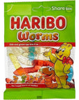 HARIBO Worms, Fruit Flavour Jelly Candy, Nor Artifical Colors - 80g Bag