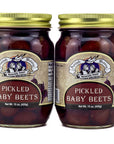 Amish Wedding All Natural Pickled Baby Beets 15 Ounces Pack of 2