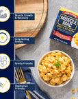 Muscle Mac  Shells  Cheese Pasta For All Ages 20 Grams Of Protein Per Serving Real Cheese NonGMO 11 Ounce Pack of 12