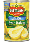 Del Monte Pear Halves In Lite Syrup 15 Oz