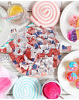 USA American Flag Butter Mint Candies Bags 100 Count Individually Wrapped Red White  Blue Mint Candy 13 Ounce Bags Fourth of July Goodies Treat Candy Patriotic Party Favor Supplies Decorations