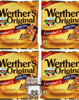 Werthers Sugar Free Hard Candy Pack of 4 Bags of Werthers Original Hard Candy  146 Ounce Each Bag  Diabetic Snacks Low Carb Snacks Keto Candy  Bundle with Ballard Products Pocket Bag