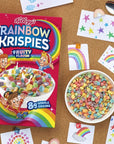 Rice Krispies Rainbow Krispies Breakfast Cereal 8g Whole Grains Original 10 Boxes