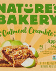 Nature's Bakery Oatmeal Crumble Apple Bars, 1.41 Oz, 6 Ct