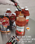 Devil Daves Diablo Bloody Mary Stick Packs  Singles To Go  Turns any tomato juice into Bloody Mary Caesar or Michelada  Easy Open  Stay Fresh packets 1 Count  Pack of 10