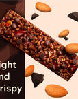 Simply Protein Dark Chocolate Almond Protein Bars, Vegan Protein Bars Low Sugar High Protein, Gluten Free, 12 Pack