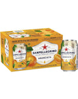 Sanpellegrino, Orange Italian Sparkling Drinks - 11.15 Fl Oz Cans, 6 Pack