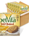 belVita Soft Baked Breakfast Biscuits, Banana Bread Flavor, 6 Boxes of 5 Packs (1 Biscuit Per Pack) & Toasted Coconut Breakfast Biscuits, 6 Boxes of 5 Packs (4 Biscuits Per Pack)