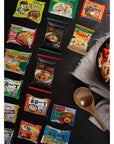 MAMA Top Ramen Instant Noodles Variety 10 Pack with Free Snacks Included Care Package College Student Food Sampler Office