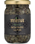 Mina Capers Non Pareil 7 oz Perfect Mediterranean Seasoning or Garnish Moroccan Capers Jar Made with only Capers Water Vinegar and Sea Salt Non GMO Keto Vegan Gluten Free