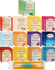 Twinings Herbal Tea Bag Assortment (Pack of 40) with By The Cup Honey Sticks