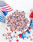 USA Flag Butter Mint Candies Bags 100 Count Individually Wrapped American Flags Red White  Blue Mint Candy 13 Ounce Bags Fourth of July Goodies Treat Candy Patriotic Party Favor Supplies Decorations