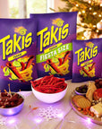 Takis Fuego 17 oz Fiesta Size Bag, Hot Chili Pepper & Lime Flavored Extreme Spicy Rolled Tortilla Chips