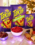 Takis Fuego Rolled Spicy Tortilla Chips, Hot Chili Pepper Lime Flavored Hot Chips, Multipack 40 Individual Bags, 1 Ounce Each