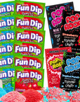 Fun Dip Pop Rocks Variety Pack  Nostalgia Candy Sampler  Includes Various Pop Rocks Flavors and Fun Dips Lik a Stix Cherry Yum and Razz Apple  Packaged by Gaudum 16