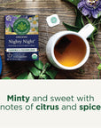 Traditional Medicinals Tea Organic Nighty Night Relax  Get a Good Nights Sleep 96 Tea Bags 6 Pack