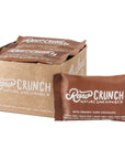 Raw Crunch Bar (Box of 12) - Organic Dark Chocolate - Gluten Free, Grain Free, Dairy Free, Low Carb, Low Sugar, Paleo, Plant Based Protein,150 Calorie Real Food Bar