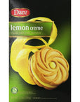 Dare Lemon Creme Sandwich Cookies 123oz Box Pack of 2 2  123 oz boxes