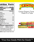 Cento Organic Double Concentrated Tomato Paste In a Tube 456 Ounce Pack of 12