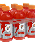 Gatorade Thirst Quencher Sports Drink Fruit Punch 12oz Bottles 6 Pack Electrolytes for Rehydration