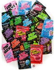 Pop Rocks Candy Ultimate 9 Flavor Assortment Bulk  Strawberry Cherry Tropical Punch Watermelon Blue Raspberry Bubble Gum Cotton Candy Grape Green Apple 18 Packs Total With Licensed Sticker