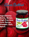 Aunt Nellies Sliced Pickled Beets  Tangy Earthy Sweet and Delicious  Deep Vibrant Ruby RedPurple  Grown  Made in USA  Smoothies Salads Side Dishes  16 oz glass jars Pack of 2